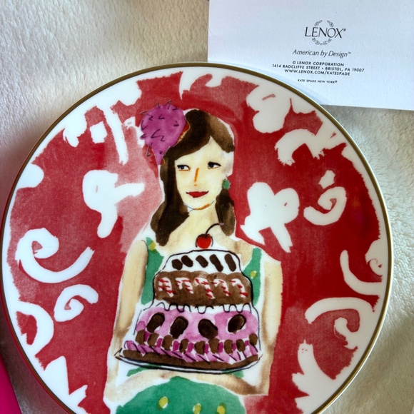 Kate Spade Illustrated Just Desserts Tidbit Plates by Lenox - Picture 3 of 5